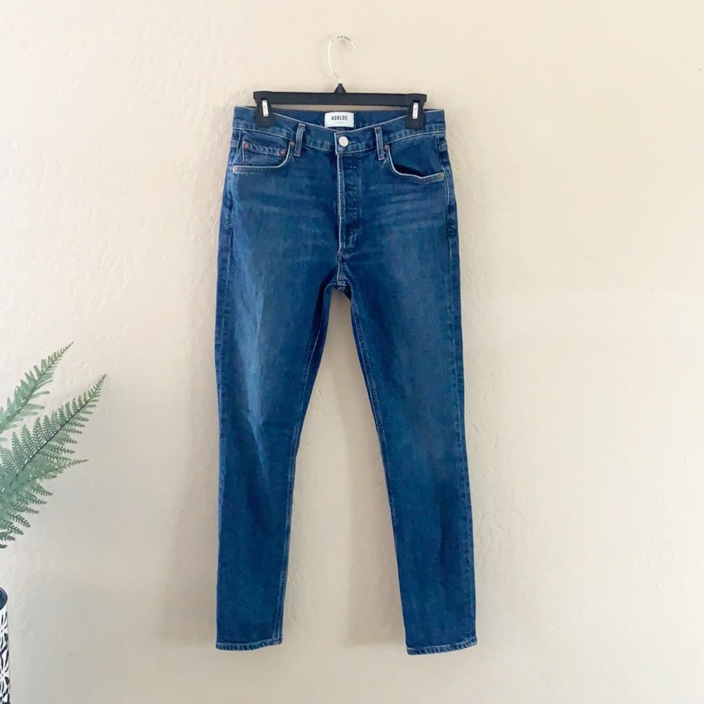 Agolde Button Fly Nico Slim Fit Denim Jeans